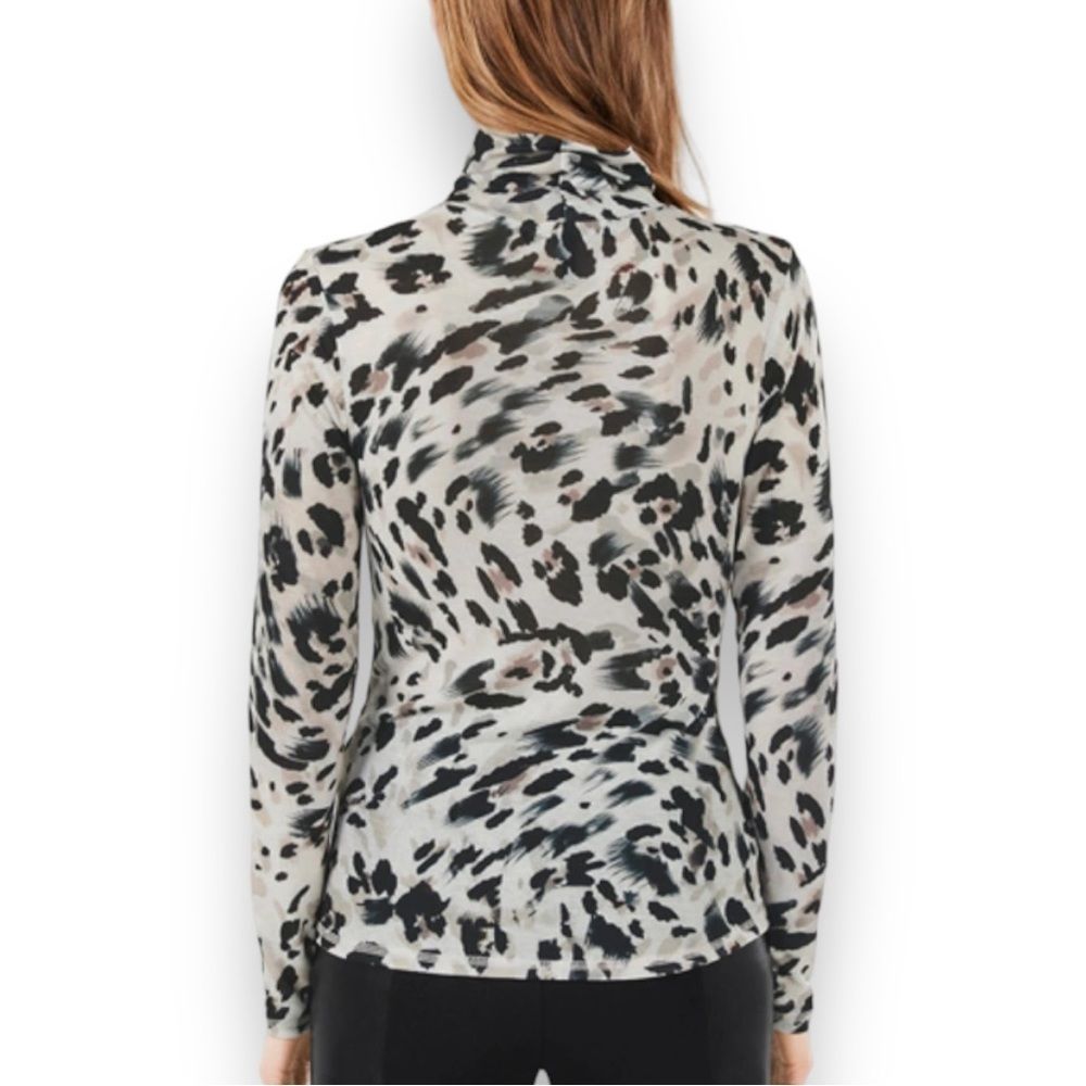 BCBGMAXAZRIA Printed Turtleneck in Multi Size Small NWT - Picture 12 of 12